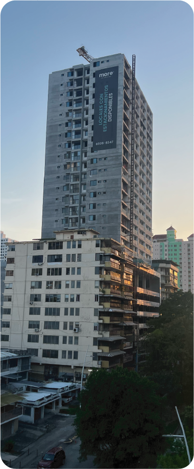 Edificios de El Cangrejo al atardecer