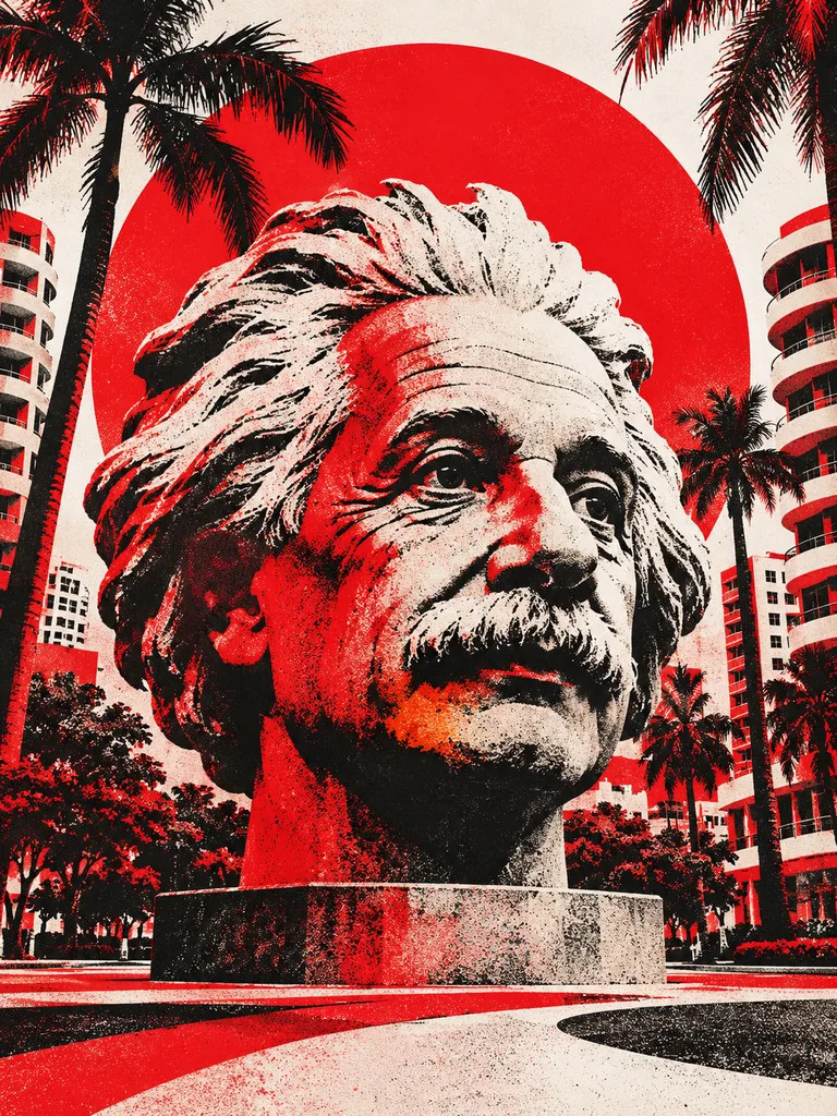 Interpretación urbana de la Cabeza de Einstein en El Cangrejo